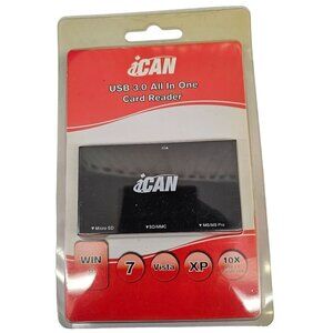 ICAN USB 3.0 All in One Card Reader WIN 8 Vista XP systems